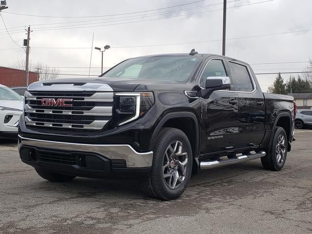 2026 GMC Sierra 1500 SLE in Onyx Black — front three-quarter view