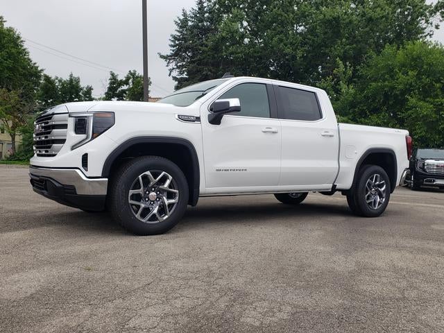 2026 GMC Sierra 1500 SLE in Summit White — front three-quarter view