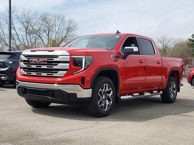 2026 GMC Sierra 1500 SLE in Cardinal Red — front three-quarter view