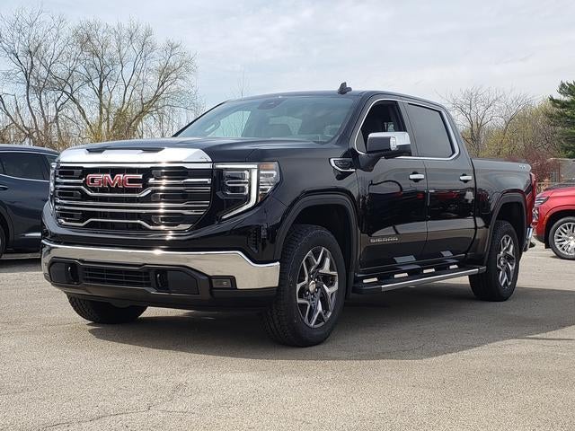 2026 GMC Sierra 1500 SLT in Onyx Black — front three-quarter view