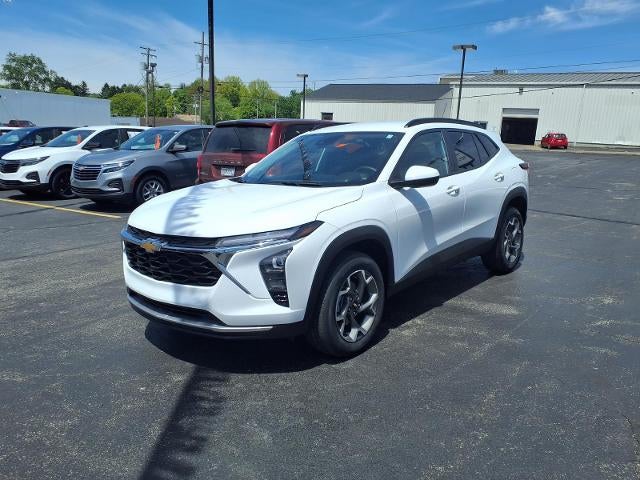 2024 Chevrolet Trax LT in Summit White — front three-quarter view