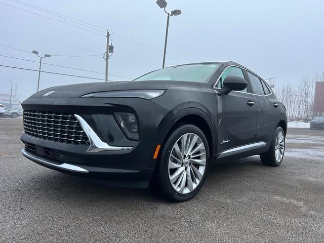 2026 Buick Envision Avenir in Ebony Twilight Metallic — front three-quarter view