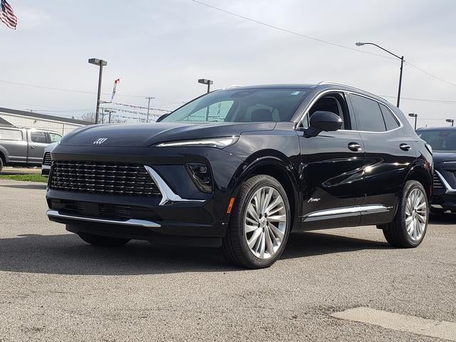 2026 Buick Envision Avenir in Ebony Twilight Metallic — front three-quarter view